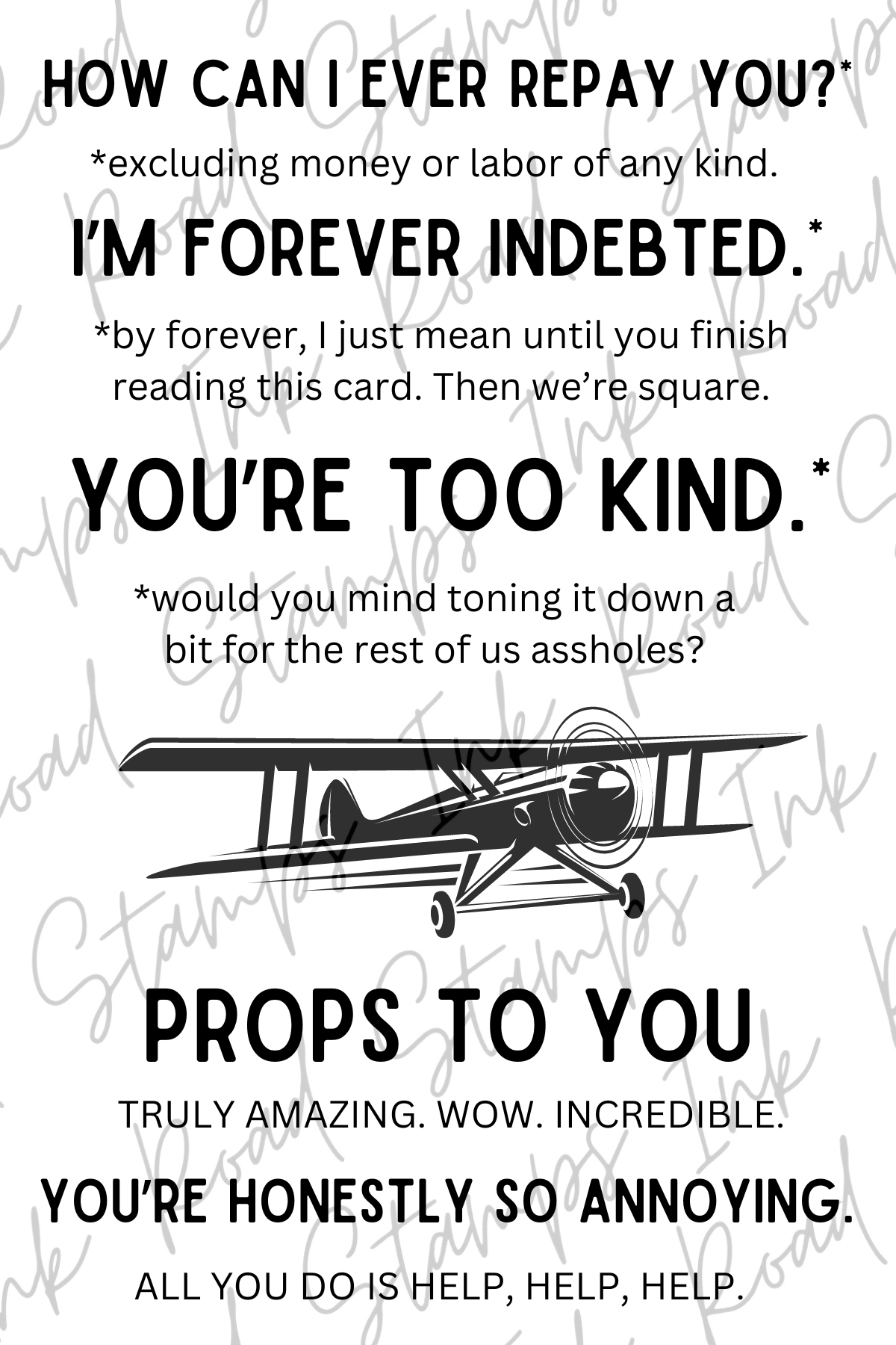 PROPS TO YOU