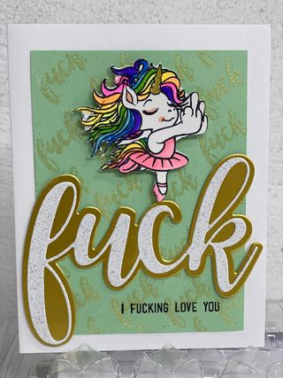 Cheeky Stripper Sentiments Vol 1 - SINGLE LARGE STAMP