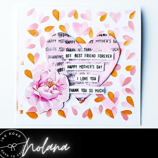 Mother's Day Card Using Sentiment Strips