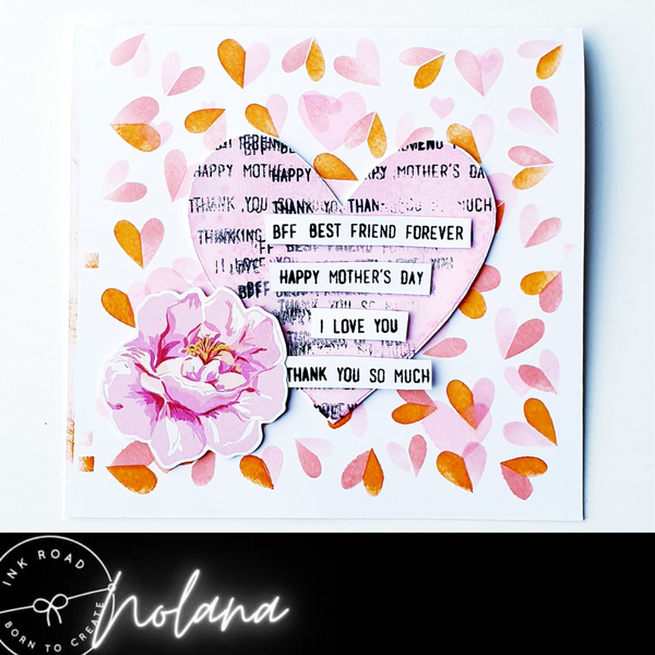 Mother's Day Card Using Sentiment Strips