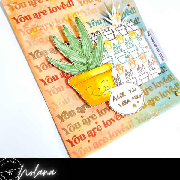 Aloe You Vera Much Pocket Card with Fancy Sentiments