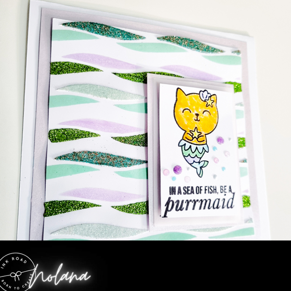 In A Sea of Fish Be A Purrmaid Greeting Card