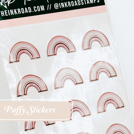 Puffy Stickers - Rainbows - RETIRED