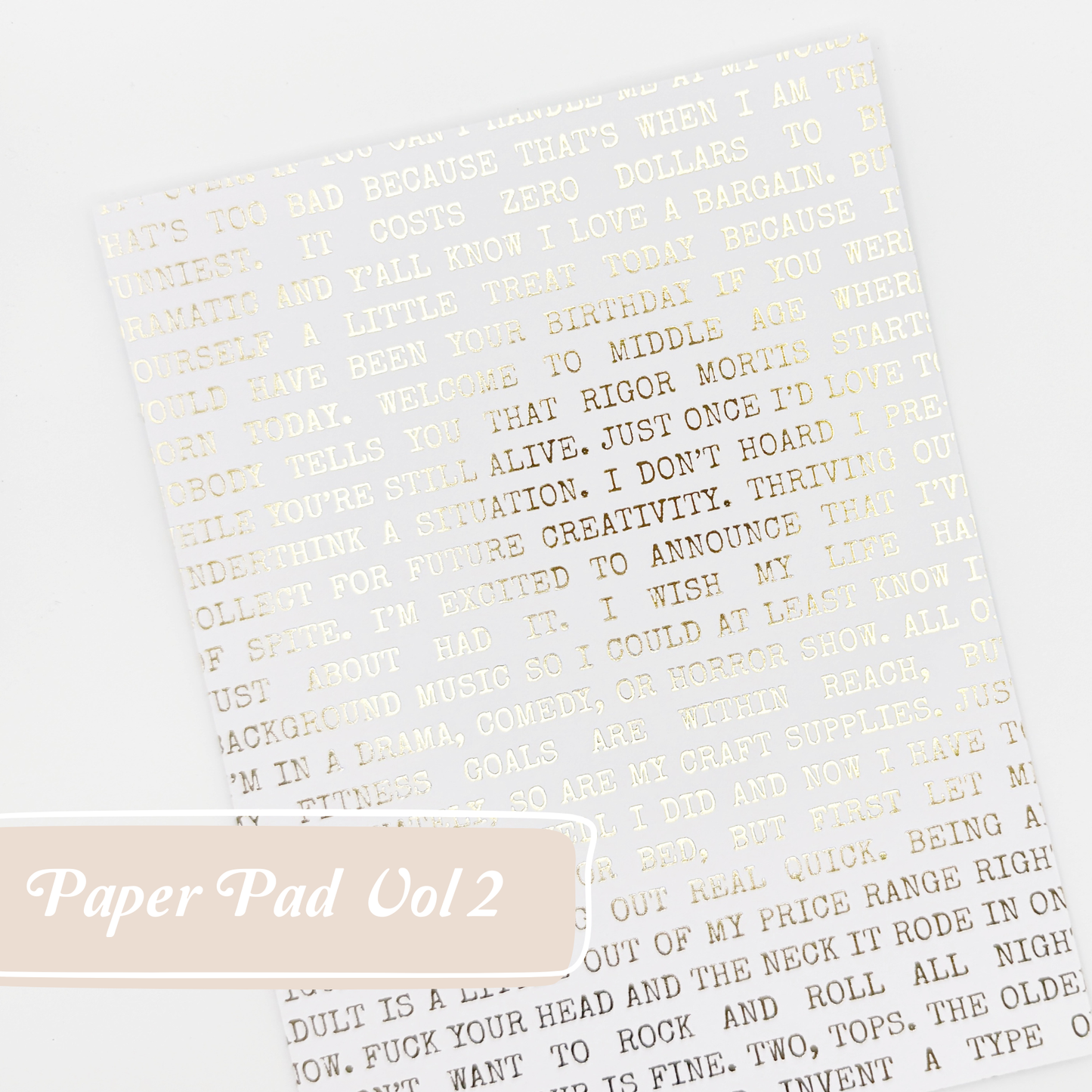Luxe Paper Pad Vol 2
