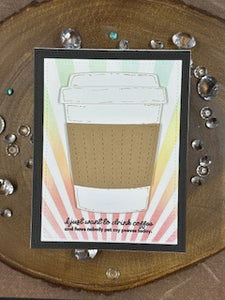 CHEERFUL COFFEE CUP - Deco Dies