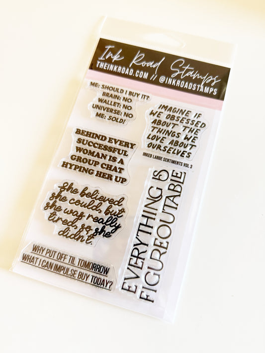 INKED Large Sentiments Vol 3