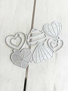 PATTERNED HEARTS - Deco Dies