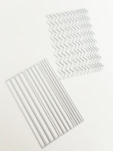 Lines & Chevrons - 2 PCS - Deco Dies