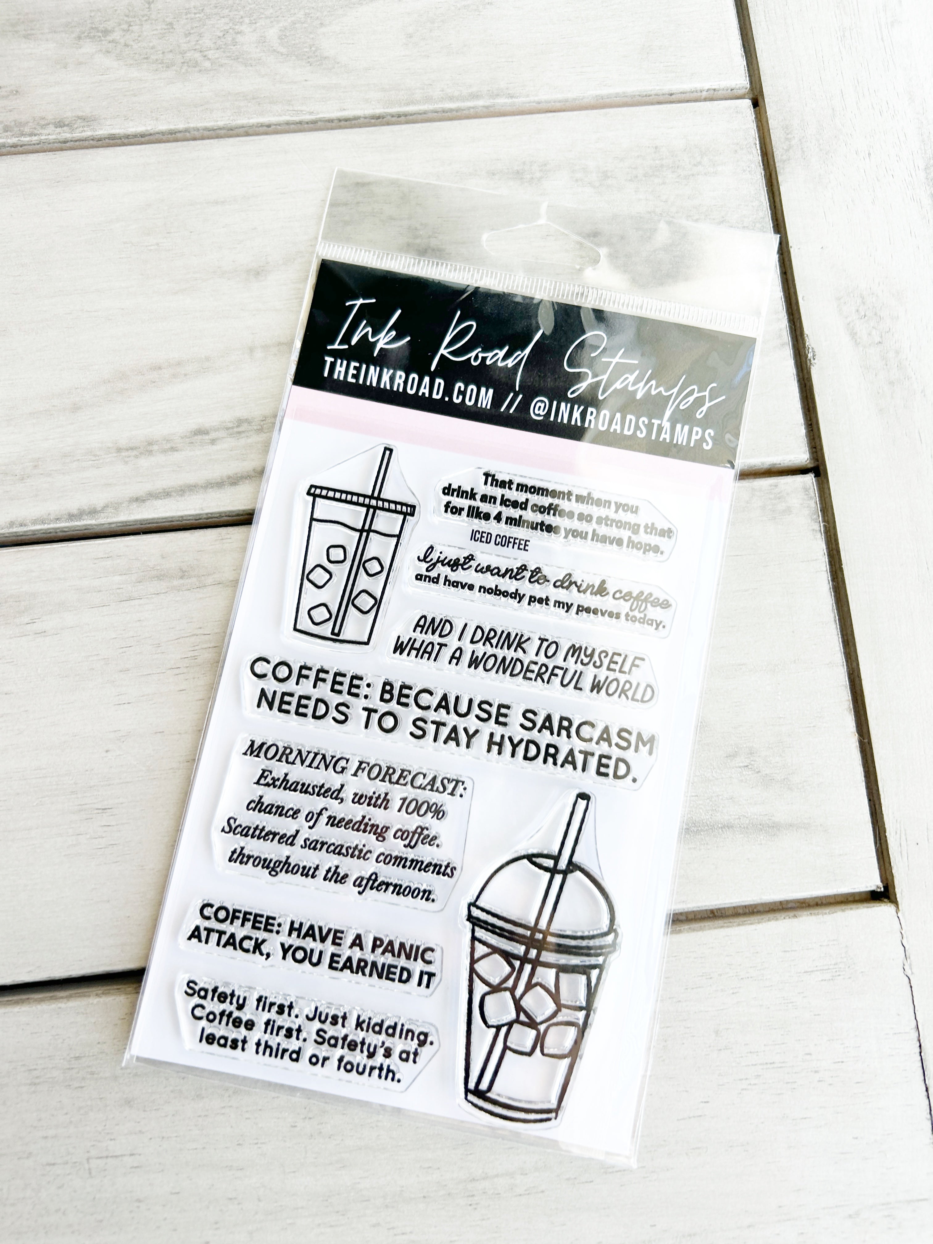 Ink Road Stickers - Iced Coffee - Large – Ink Road Stamps