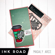 Load image into Gallery viewer, BASICS: Floral Coffee To Go Cup - Stamp &amp; Die Set RETIRED
