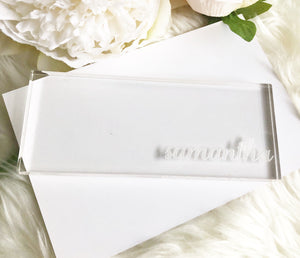 CUSTOM Acrylic Stamping Block *CURRENTLY CLOSED*