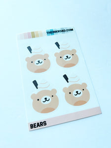 Ink Road Stickers - Bears - Small