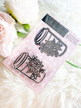 Load image into Gallery viewer, BASICS: Floral Coffee To Go Cup - Stamp &amp; Die Set RETIRED
