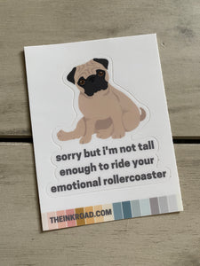XL Sticker - Emotional Rollercoaster