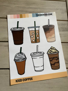 Ink Road Stickers - Iced Coffee - Large